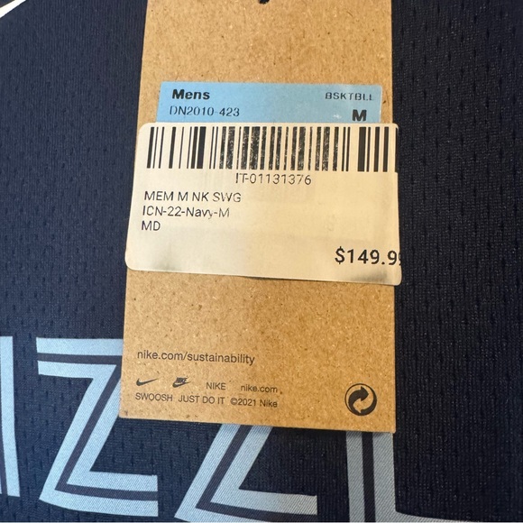 NBA Nike Autographed Memphis Grizzlies Desmond Bane #22 NBA Icon Edition Jersey - Picture 10 of 11